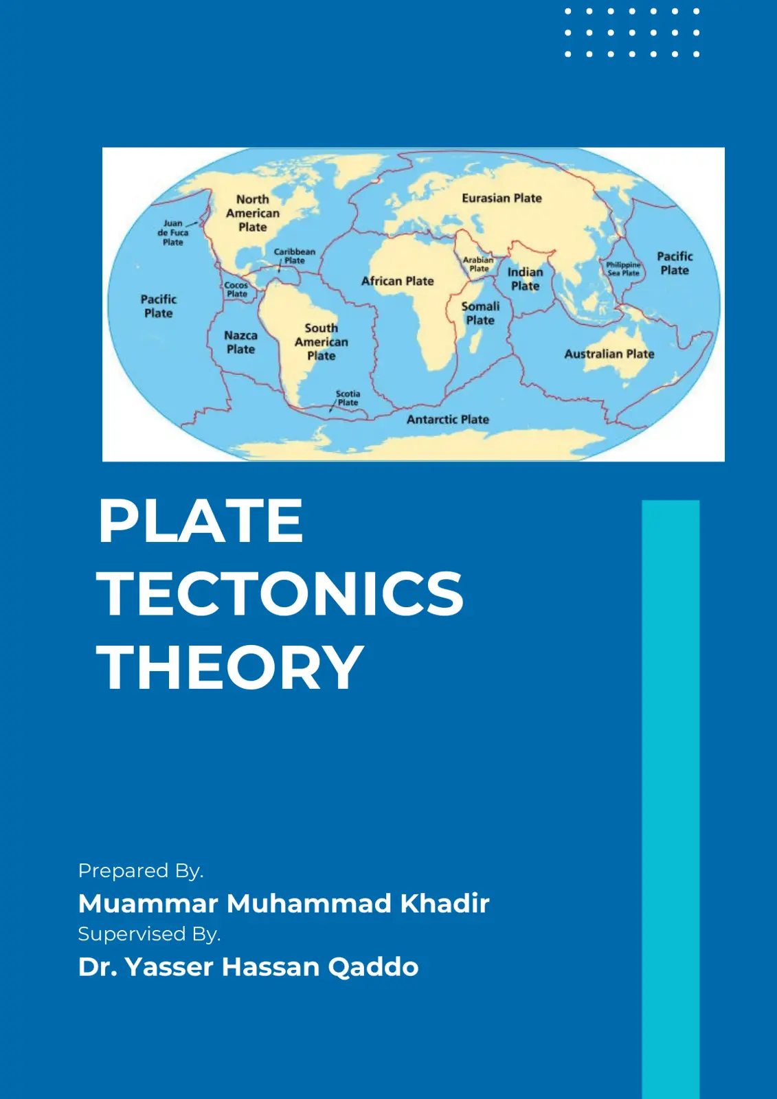 غلاف تقرير PLATE TECTONICS THEORY